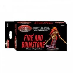 Reaper Fast Palette: Fire And Brimstone - Fiery Reds Paint Set