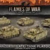 Mid-War: Panzer III (Late) Tank Platoon (x5 Tanks Plastic)