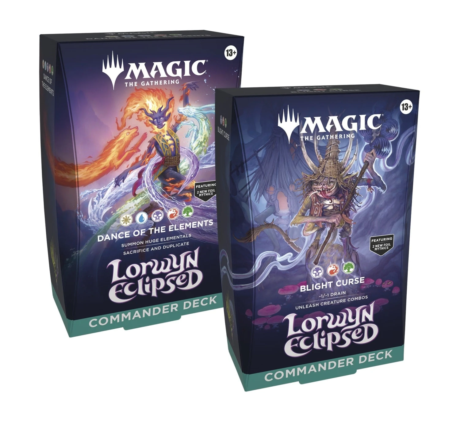 Wizards Of The Coast MTG Lorwyn Eclipsed -Set Of 2- Commander Decks