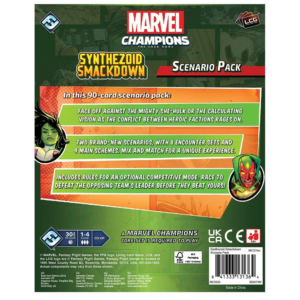 ASMODEE Marvel Champions: Synthezoid Smackdown Scenario Pack - Image 2