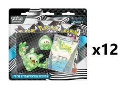 Pokemon Black Bolt SV10.5 3-Pack Tech Sticker Collection [x12] Case