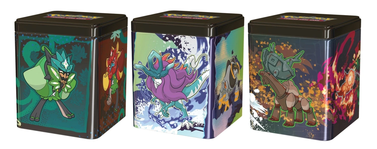 Pokemon 2025 Q1 -Set Of 3- Stacking Tins