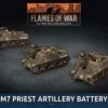 American M7 Priest Artillery Battery