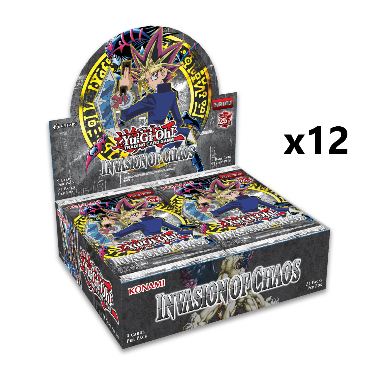 Konami Yu-Gi-Oh! 25th Anniversary: Invasion Of Chaos Booster Sealed Case