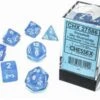 ASMODEE Borealis® Sky Blue/White Luminary™ 7-Die Set