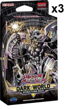 Konami Yu-Gi-Oh! Structure Deck: Dark World (Set Of 3x)
