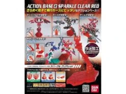 Action Base #2 Display Stand (1/144) - Sparkle Clear Red