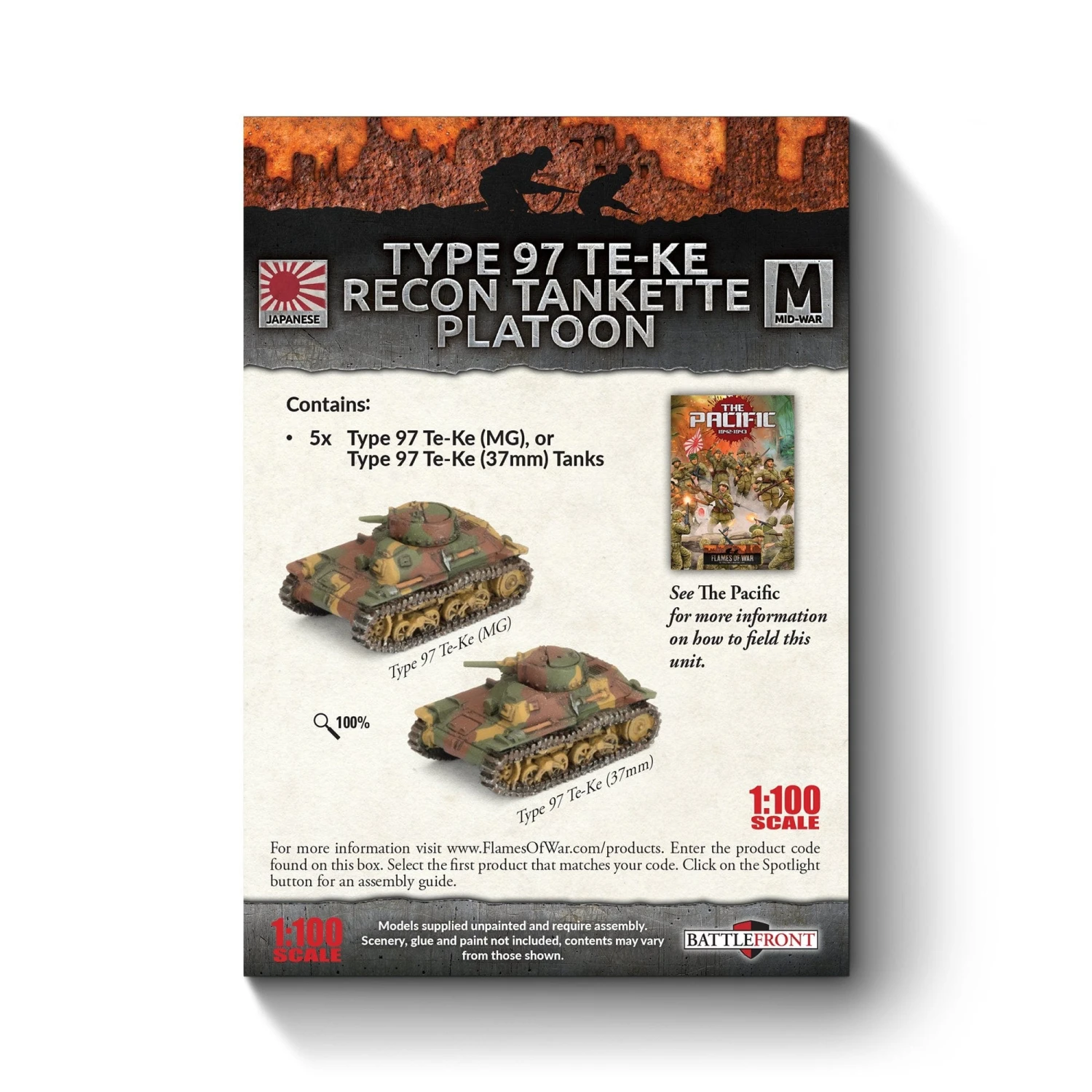Type 97 Te-Ke Recon Tankette Platoon (x5) - Image 2