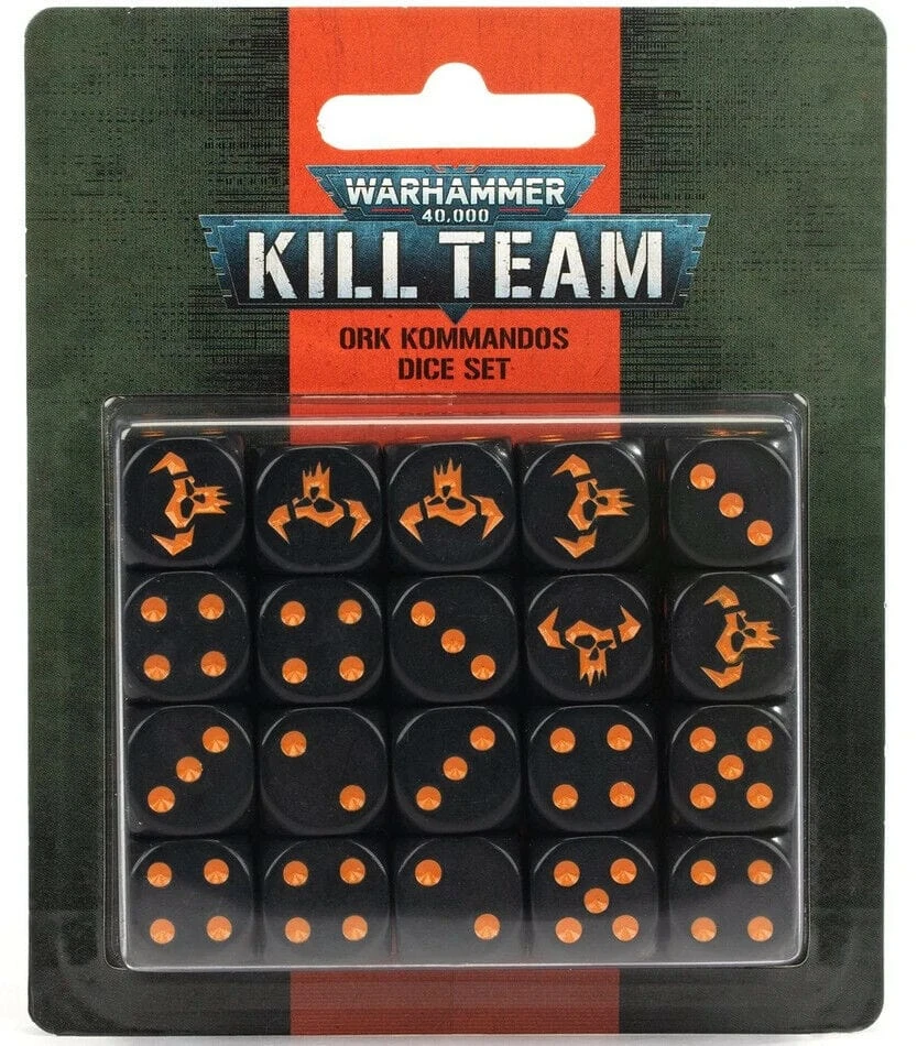 Games Workshop Dice Set Kommandos Ork Kill Team
