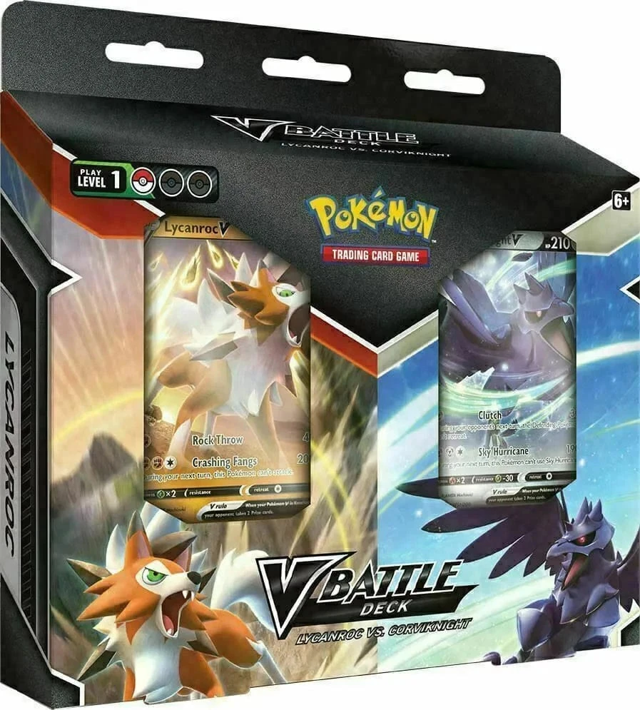 Pokemon V Battle Deck - Lycanroc VS Corviknight Bundle