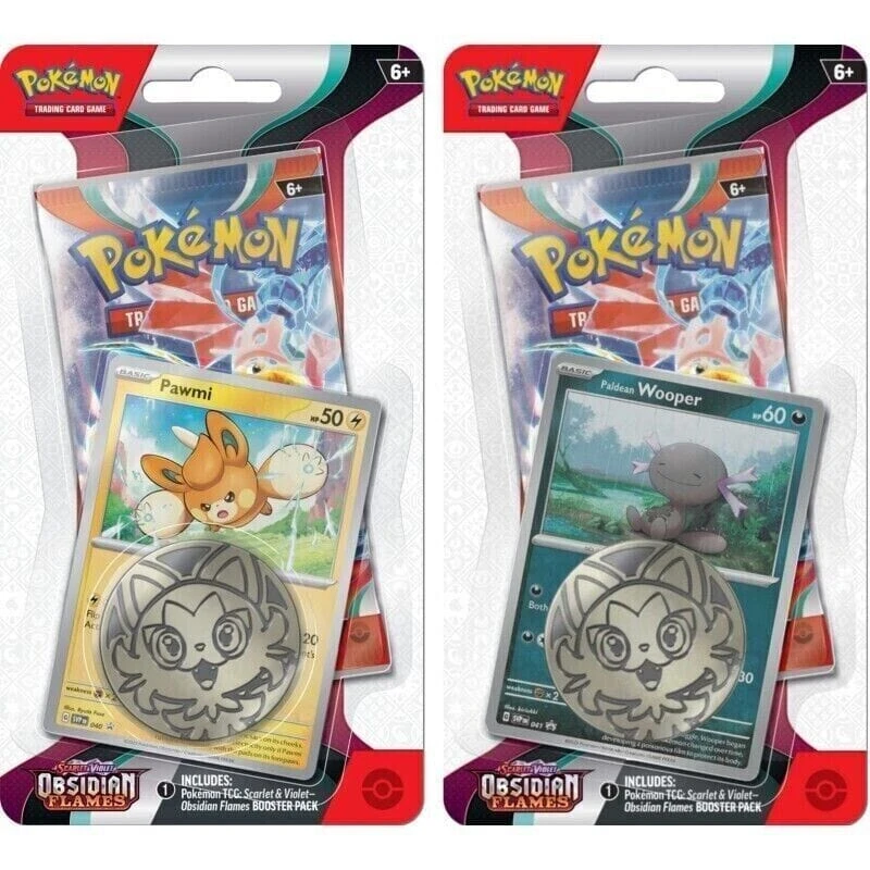 Pokemon Obsidian Flames -Set Of 2- Checklane Blister