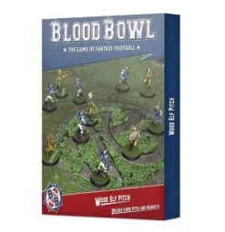 Games Workshop Pitch & Dugouts Wood Elf Team Blood Bowl