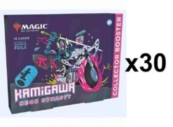Wizards Of The Coast MTG Kamigawa Neon Dynasty [x30] Omega Collector Booster Pack Sealed Case