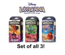 Ravensburger Lorcana: The First Chapter -Set Of 3- 1 Of Each Starter Deck