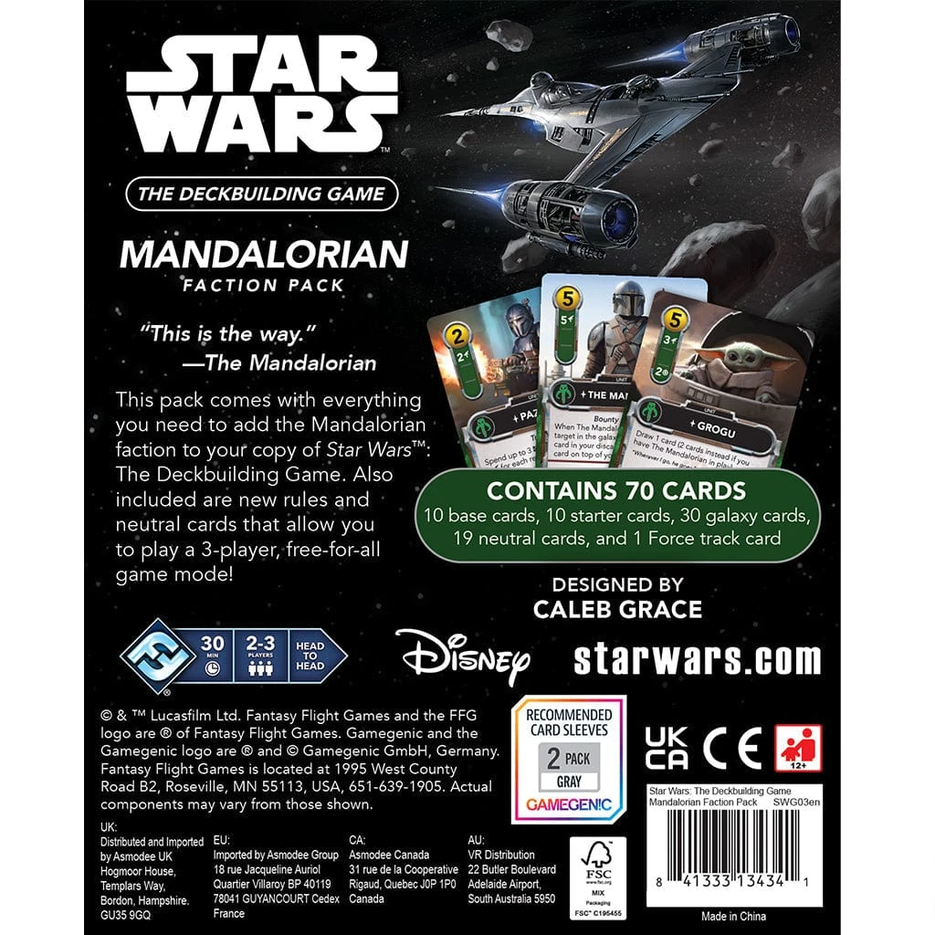 ASMODEE Star Wars: The Deckbuilding Game - Mandalorian Faction Pack - Image 2